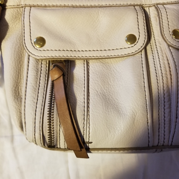 Fossil cream genuine leather purse - Picture 3 of 10